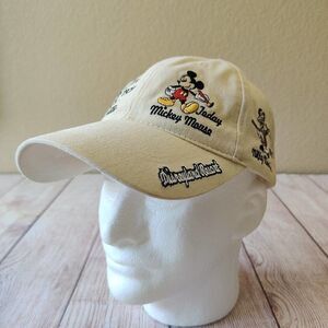 Vintage Disney Parks Y2K history Mickey embroidered adult baseball cap